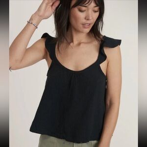 MARINE LAYER Jude Flutter Tank Top In Size Medium
